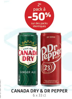 Offre: Ginger Ale & Dr Pepper