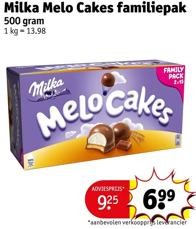 Promotie: Melo Cakes familiepak