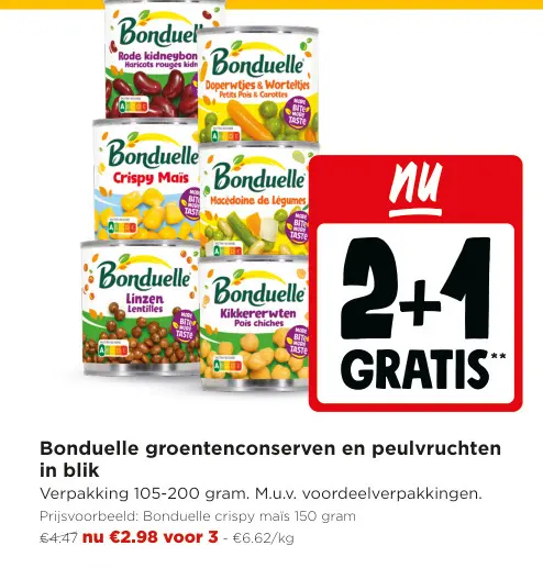 Promotie: Groentenconserven en peulvruchten in blik