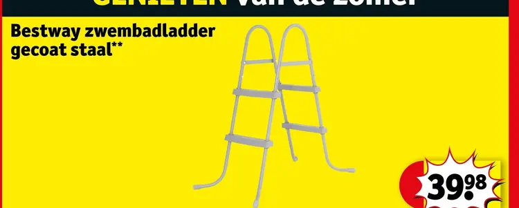 Aanbieding: zwembadladder