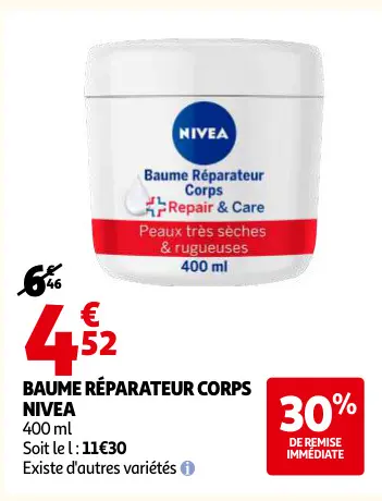 Promotie: Baume réparateur corps