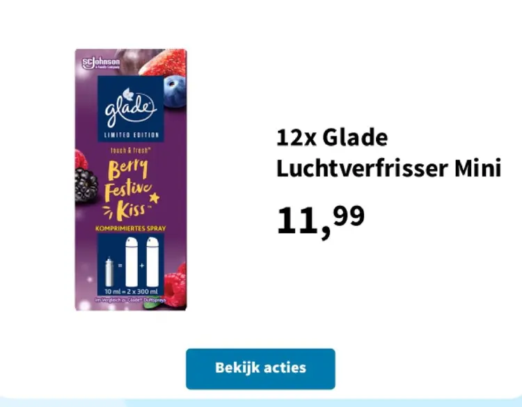 Promotie: Glade Luchtverfrisser Mini