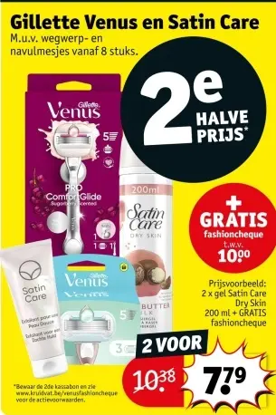 Promotie: Gillette Venus en Satin Care