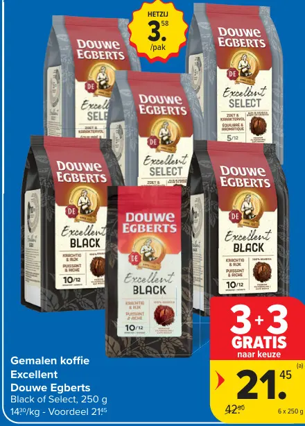 Promotie: Gemalen koffie Excellent