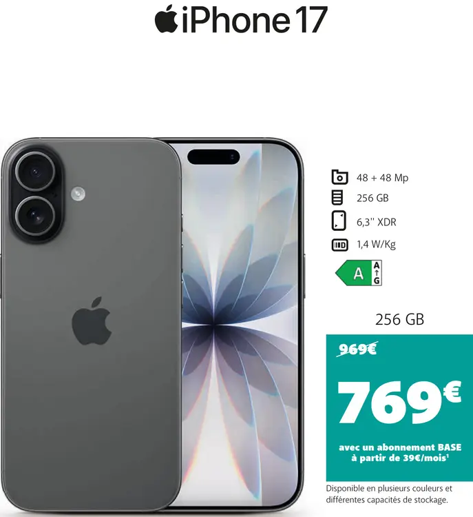 Offre: IPhone 17