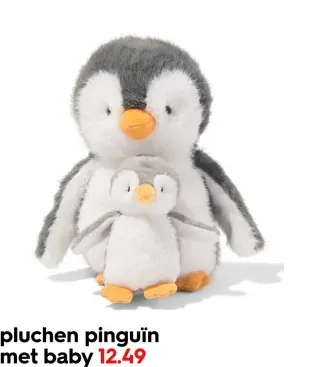 Aanbieding: pluchen pinguïn