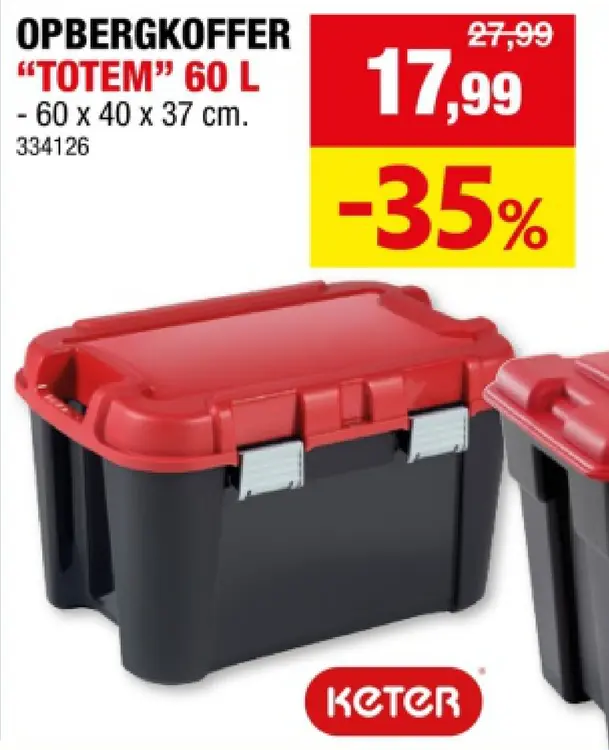 Promotie: Opbergkoffer "totem" 60 l