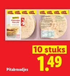 Aanbieding: Pitabroodjes