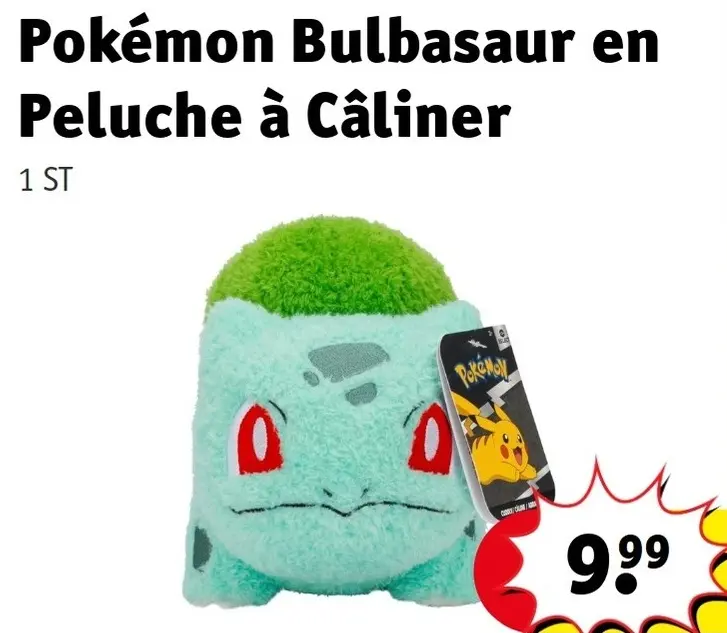 Offre: Bulbasaur en Peluche à Câliner