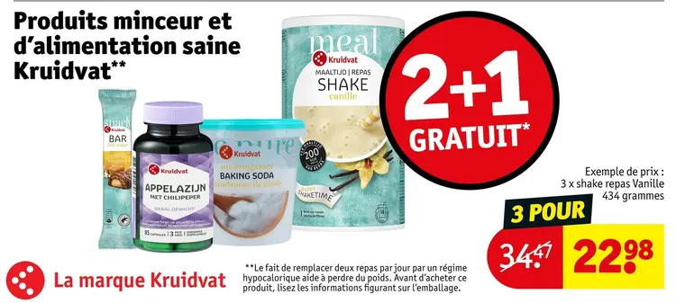 Offre: Produits minceur et d'alimentation saine