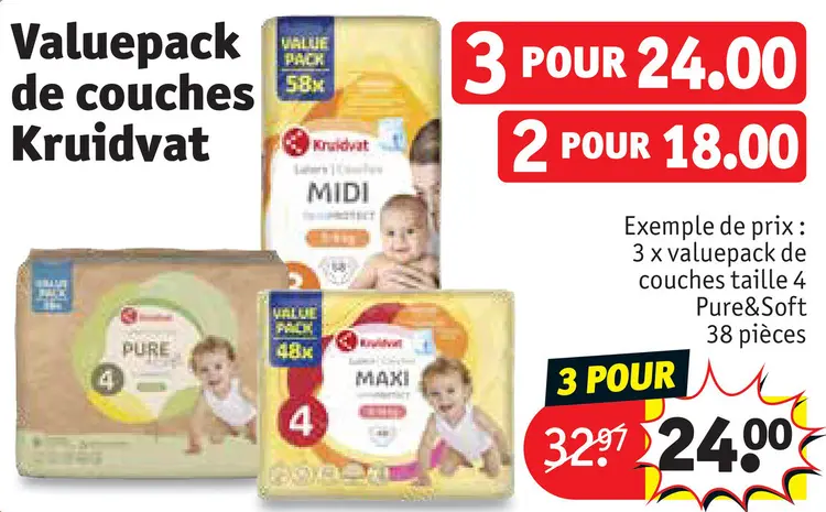 Offre: Valuepack de couches