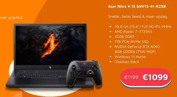Aanbieding: Acer Nitro V 15 ANV15-41-R2X8