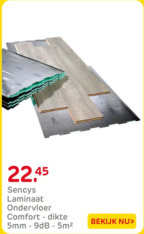 Aanbieding: Sencys Laminaat Ondervloer Comfort