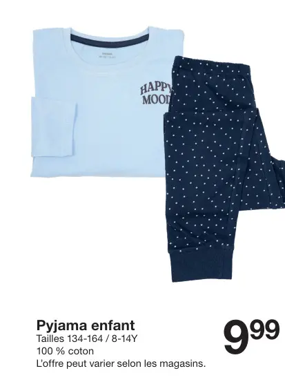 Offre: Pyjama enfant