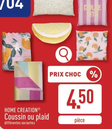 Offre: Coussin ou plaid