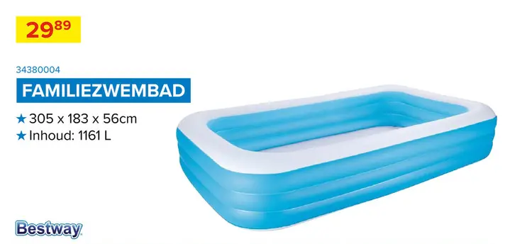 Promotie: Familiezwembad 305x183 cm