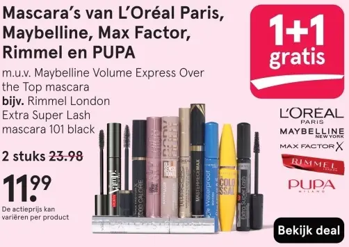 Aanbieding: Mascara's
