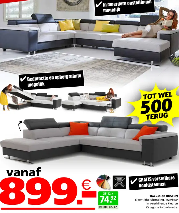 Promotie: Hoeksalon BOSTON