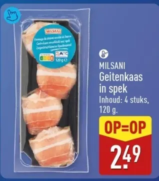 Aanbieding: Geitenkaas in spek