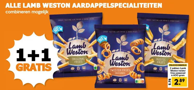 Aanbieding: Alle Lamb Weston aardappelspecialiteiten
