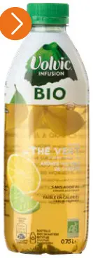 Promotie: VOLVIC Inf. groene thee-citroen Bio