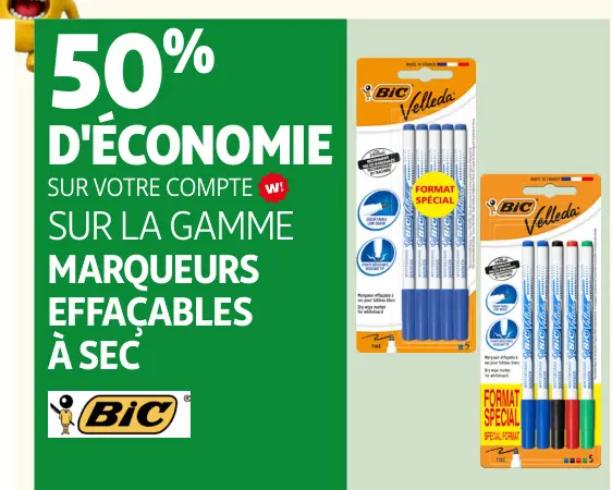 Promotie: Marqueurs Effaçables à Sec