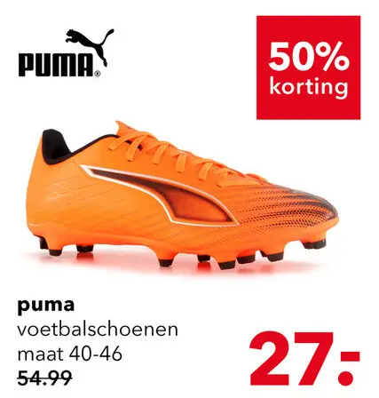 Aanbieding: Puma Ultra 6 Play MG heren voetbalschoenen oranje