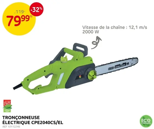 Offre: Tronçonneuse électrique CPE2040CS/EL