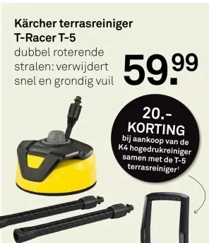 Aanbieding: terrasreiniger T-Racer T-5