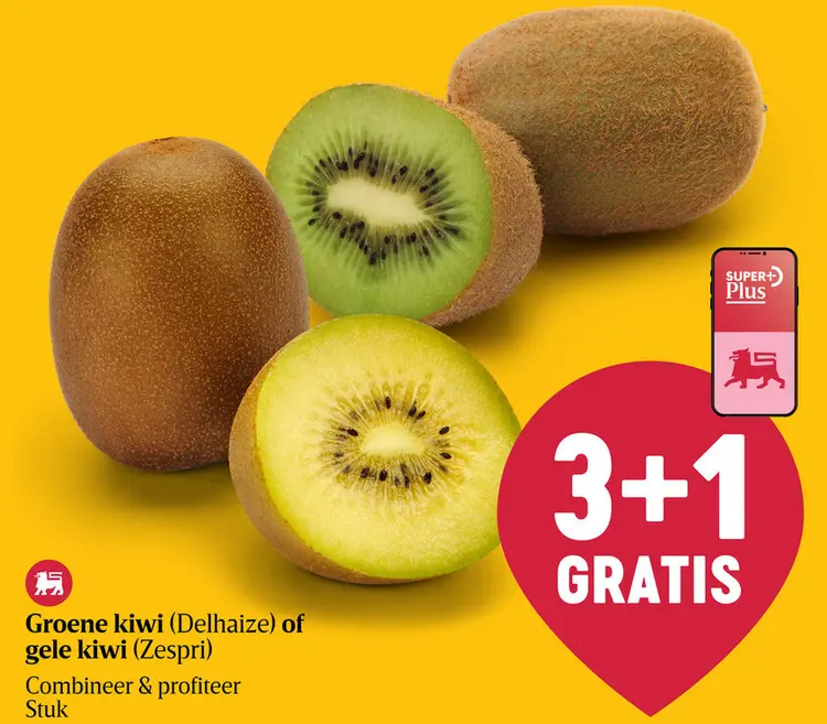 Promotie: Groene kiwi of gele kiwi
