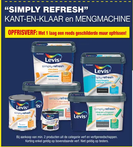Promotie: SIMPLY REFRESH KANT-EN-KLAAR en MENGMACHINE O
