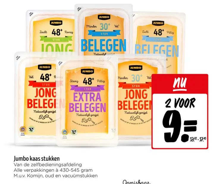 Aanbieding: Kaas stukken