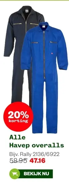 Aanbieding: Havep overalls