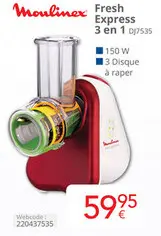 Offre: Moulinex Fresh Express 3 en 1
