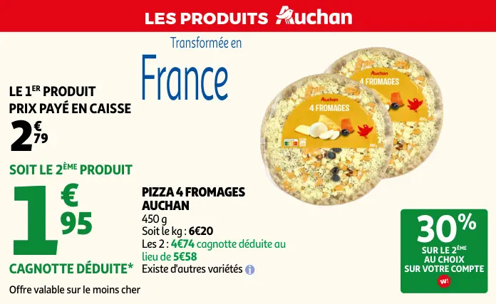 Promotie: Pizza 4 fromages
