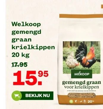 Aanbieding: Welkoop gemengd graan - krielkippen