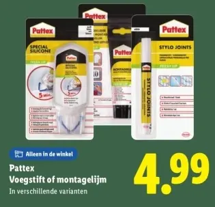Aanbieding: Voegstift of montagelijm