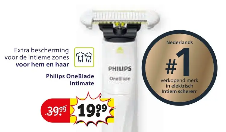 Aanbieding: Philips OneBlade Intimate