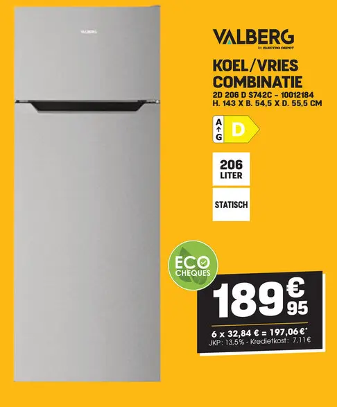 Promotie: Koel/vries combinatie