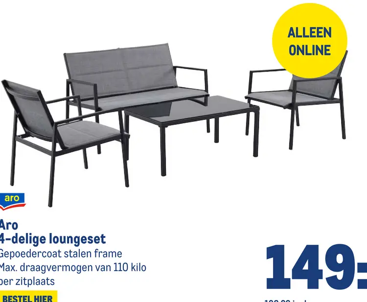Aanbieding: 4-delige loungeset