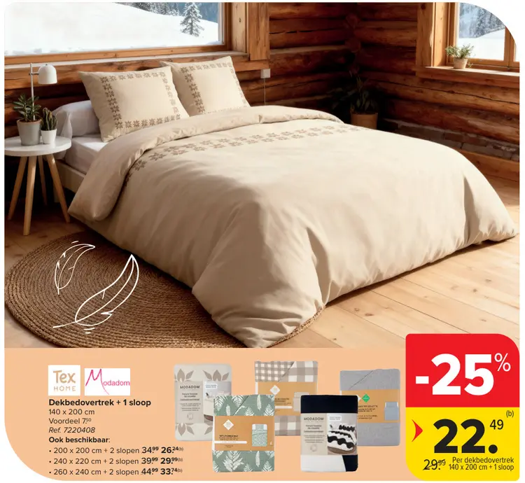 Promotie: Dekbedovertrek + 1 sloop