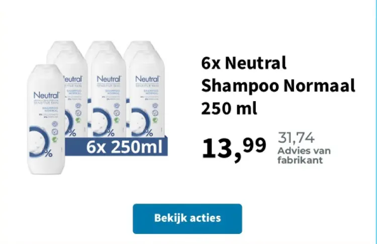 Promotie: Neutral Shampoo Normaal