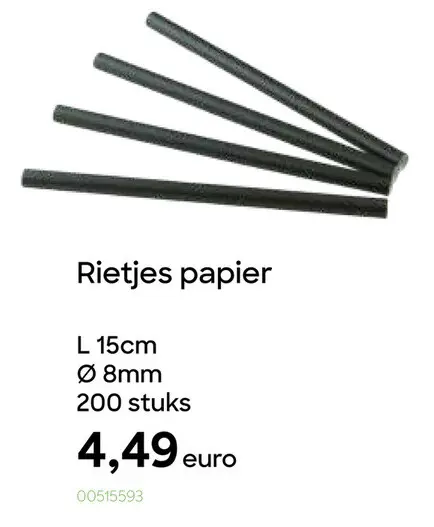 Promotie: Rietjes papier