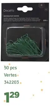 Offre: Decoris Attaches boules Vertes
