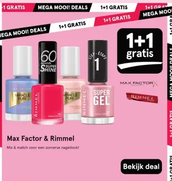 Aanbieding: Max Factor & Rimmel