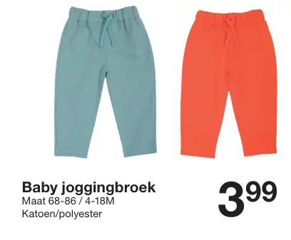 Promotie: Baby joggingbroek