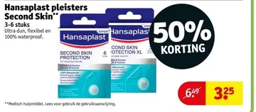 Aanbieding: Hansaplast pleisters Second Skin
