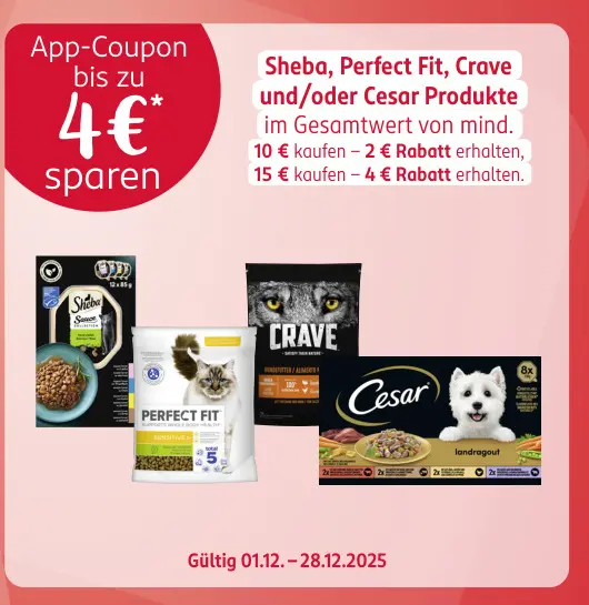 Aanbieding: Sheba, Perfect Fit, Crave und/oder Cesar Prod