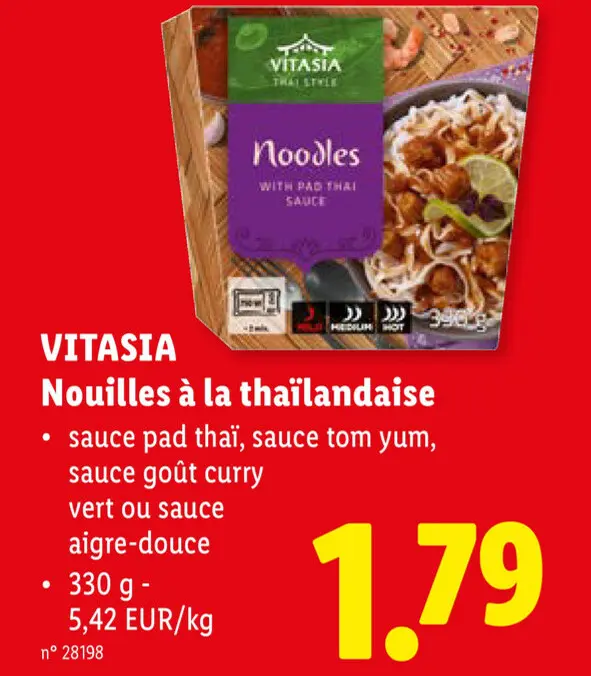 Offre: Nouilles à la thaïlandaise