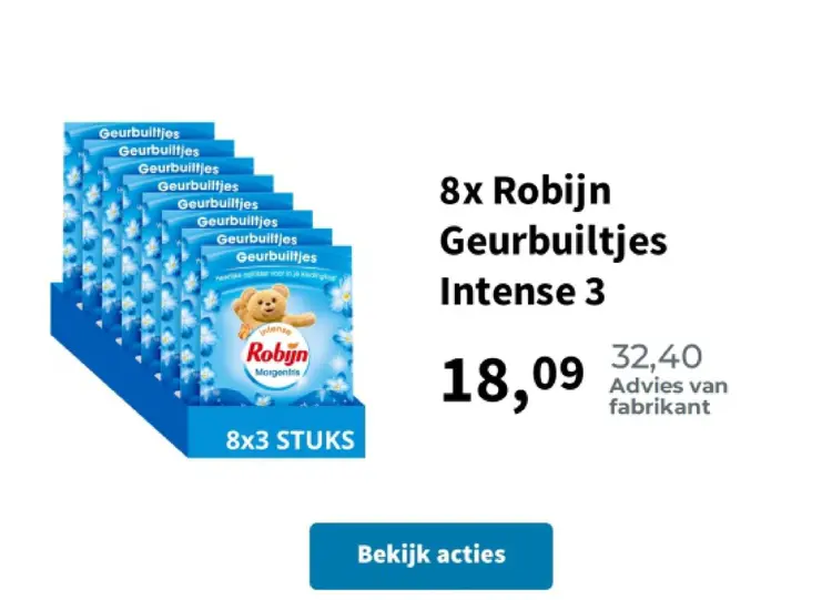 Aanbieding: Robijn Geurbuiltjes Intense
